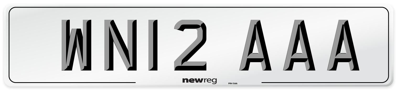 WN12 AAA Number Plate from New Reg